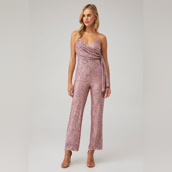 Saylor Jumpsuit Sequin Pantsuit - Picture 2 of 9